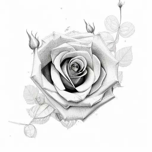 Rose Changing Into Butterfly