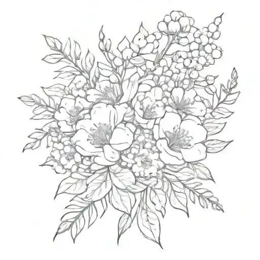 Birth Flower Bouquet