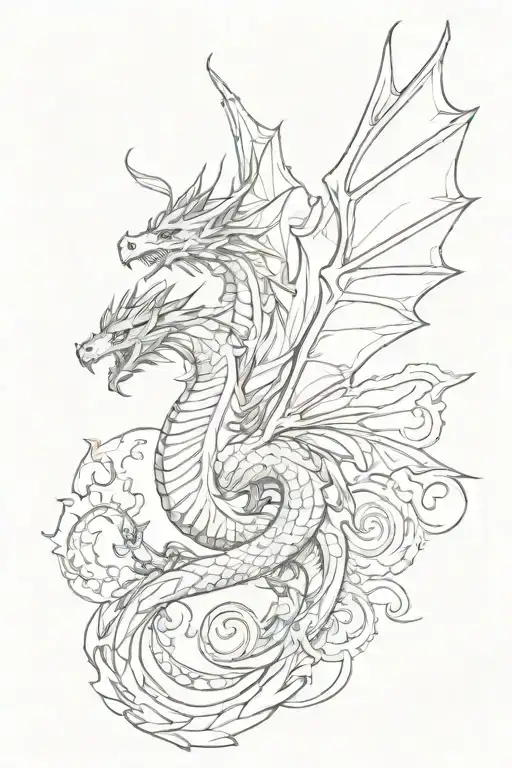 Elegant Dragon Flying
