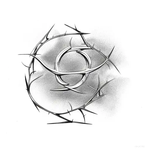 Infinity Symbol Made Out Of Thorns
