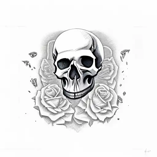 Skull With Ibe Writtien On It