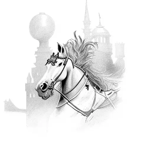 A Knight Horse Of Chess Board