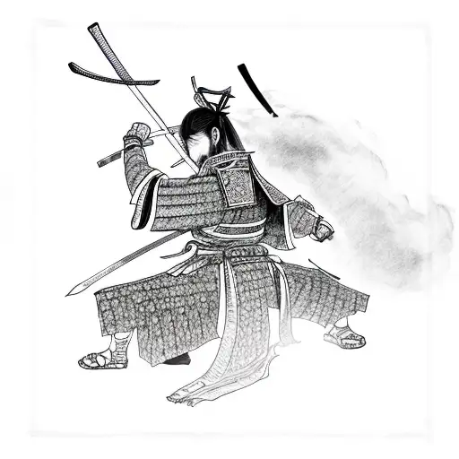 Samurai With Swords