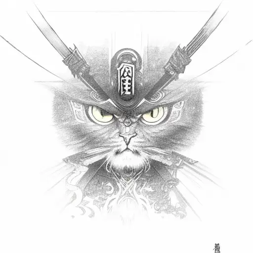 Katana With Eyes Reflection