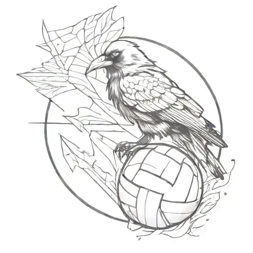Crow Arrow Flying Volleyball