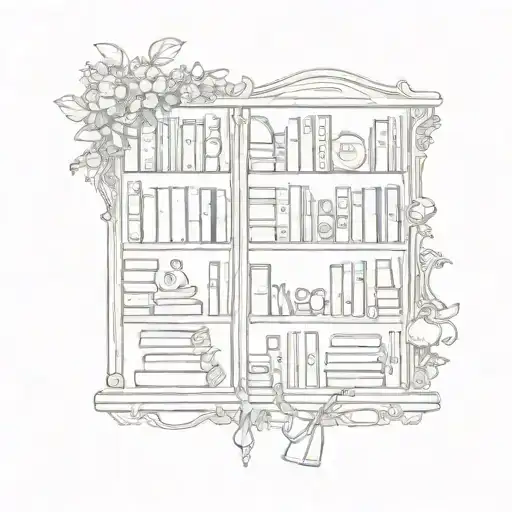 Book Case With Trinkets