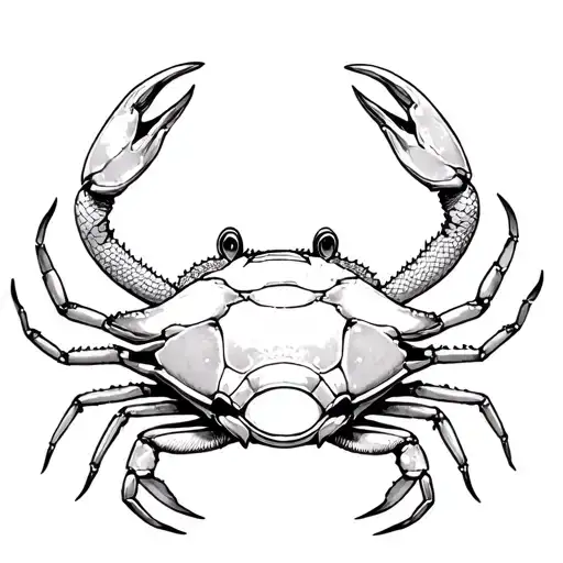 Zodiac Sign Cancer In Which I Have All The Legs Of The Crab Are Snakes