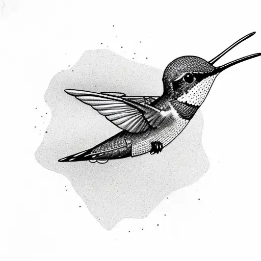 Hummingbird That Flies In A Wasteland