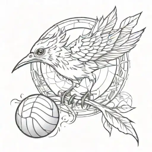 Volleyball Anime Japanese Bird