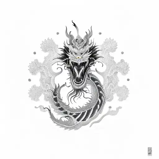 Black Chinese Dragon