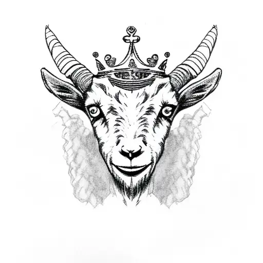 Goat With A Crown