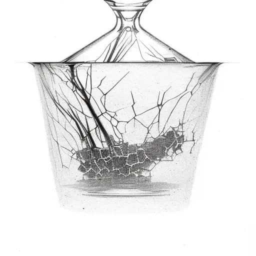 Broken Glass Vase