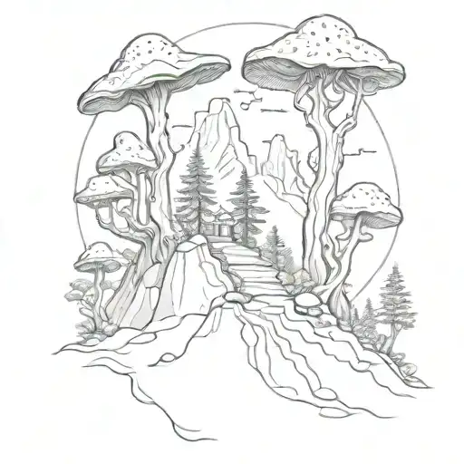 Mountain And Fungi