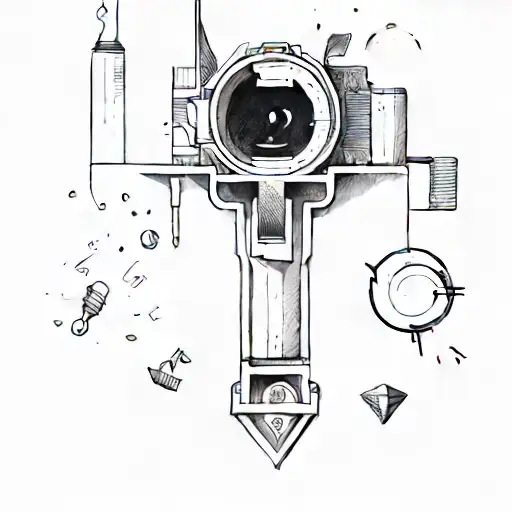 Ciruits Coming Out Like Lighting In Background