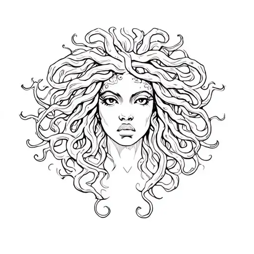 African American Medusa