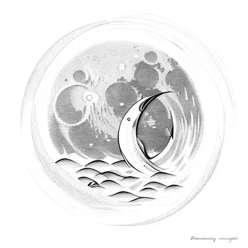 Moon Waves An Fishing