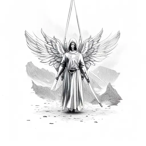 A Guardian Angel Protecting Two Brothers