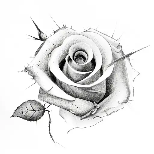 Broken Glass Rose Bush With Butterlies Coming Out