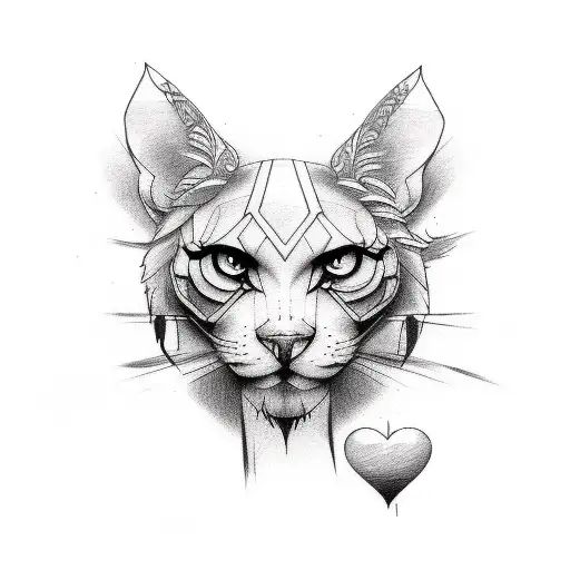 Line Tattoo With W L And Heart