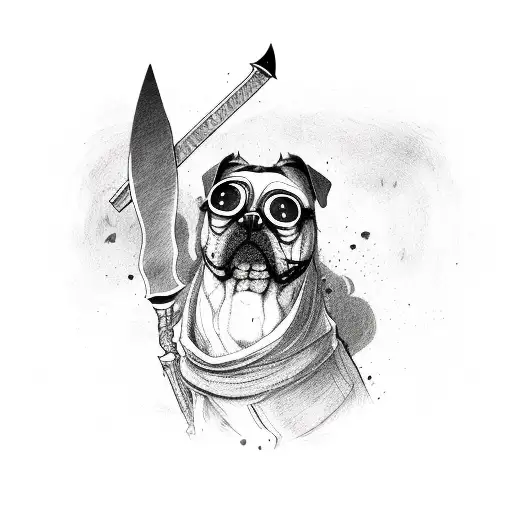 Dog With Sword