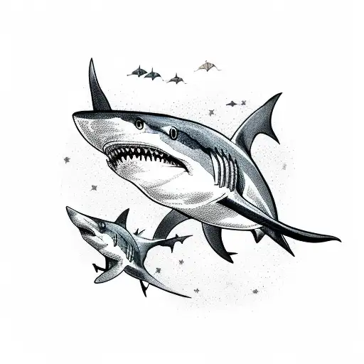 Shark With Celestial Decoration