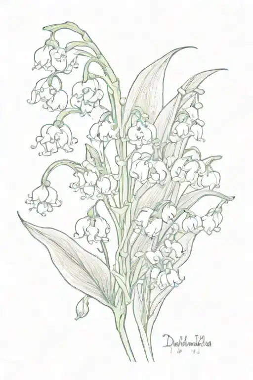 Lily Of The Valley Flower Dainty