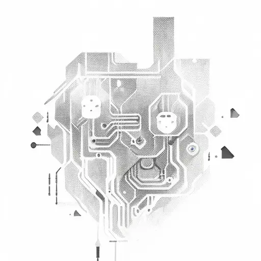 A Sexy Robot With Intricate Circuitry Patterns And A Thought-provoking Quote