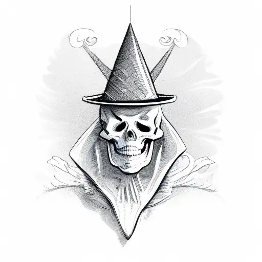 Skeleton Wearing Party Hat