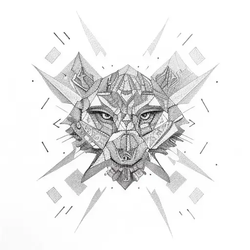 Crafty Geometric Design With Psychedelic Colors