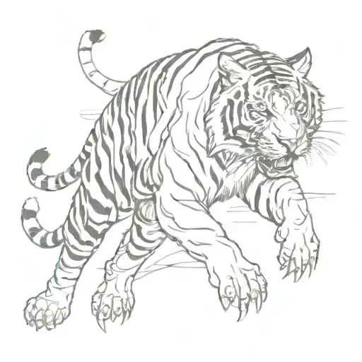 The Tiger Crawls Up An Arm