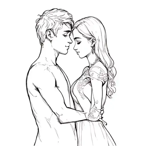 Tattoo Of A First Love That Are Separated And Do Not Know When They Will See Each Other Again