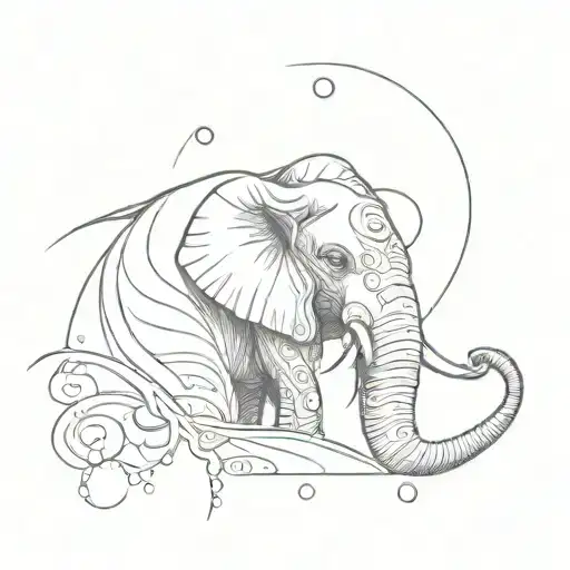 Elephant Eye With A Tear Drop Falling Out