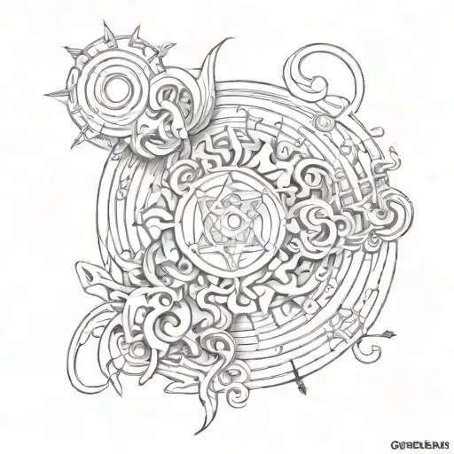 Psychedelic Tattoo Design