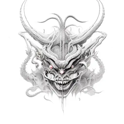 Demon Portrayed As A Surreal Creature