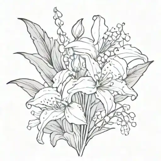 Cosmo Flower And Lily Of The Valley Flower