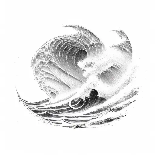 Nighttime Beach Wave