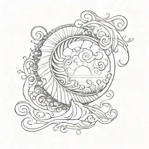 Spiral Ocean Sunrise