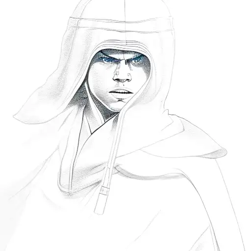 Anakin Skywalker With Hood On