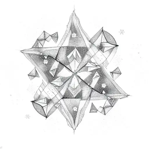 Triangle Snowflake Tree