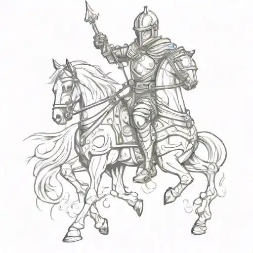 Knight On A Horse