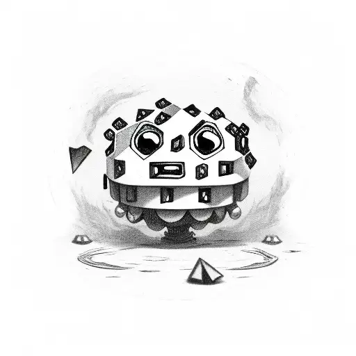 Dice Monster From Cuphead Game