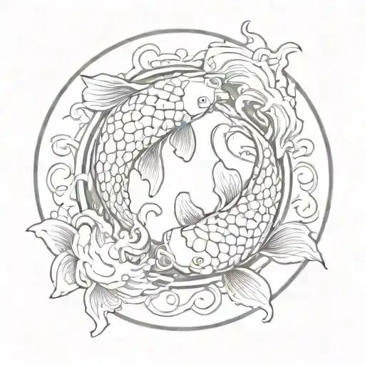 Koi Fish Yin Yang