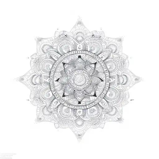 A Mesmerizing Pattern Of Music Symbols Forming A Mandala-like Design