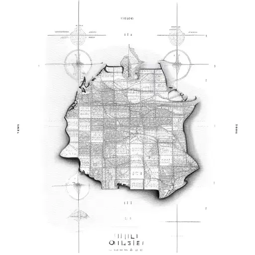 Outline Of Illinois With Coordinates Of Damiansville Inside
