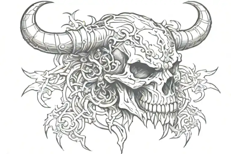 Skull Bull Chain