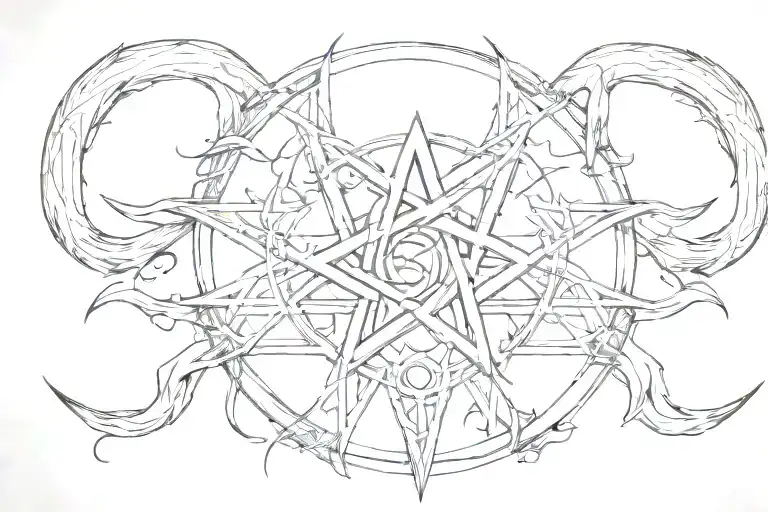 Satanism Star Gothic Magic Satanic Symbols Horns