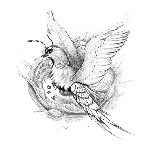 A Butterfly Chasing A Phoenix