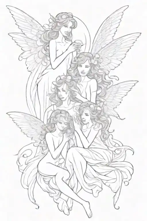 Three Guardian Angel Fairies