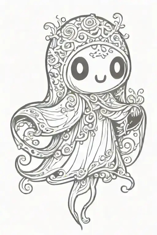 Cute Cartoon Ghost