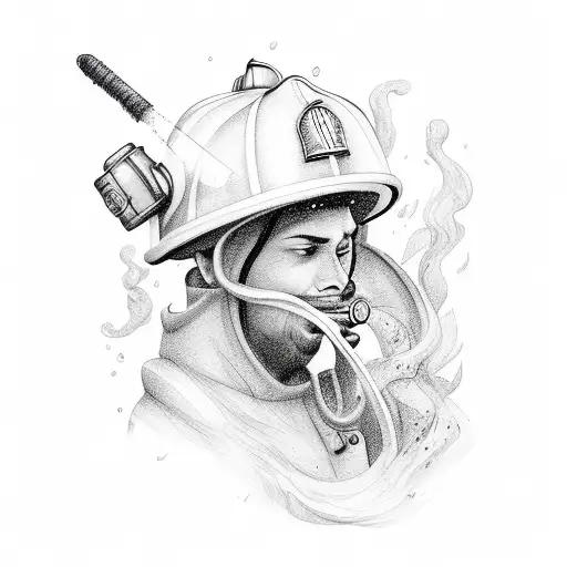 Fireman And Nature Elements